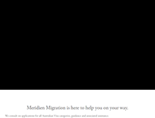 Tablet Screenshot of meridien-migration.com.au
